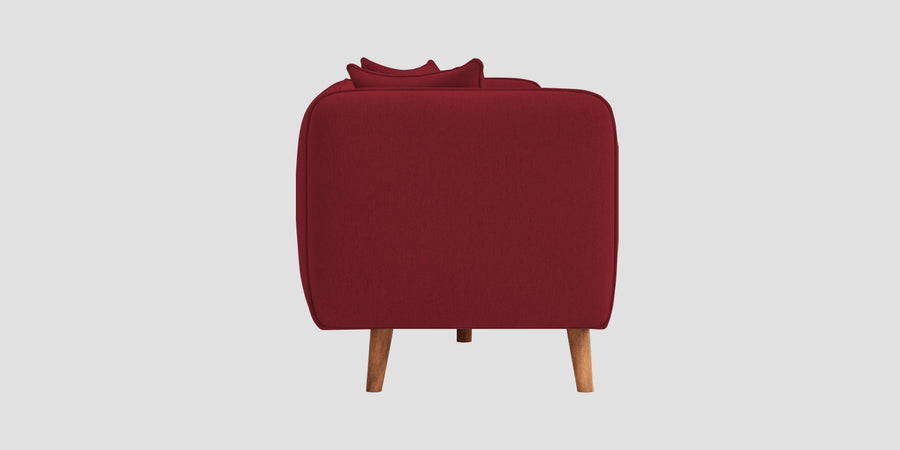 Reva Fabric 3 Seater Sofa In Chilli Red Colour - Febonic Living