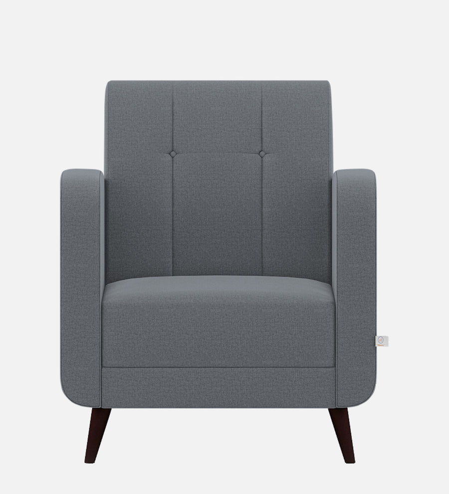 Wiki Velvet 1 Seater Sofa In Pubble Grey Colour - Febonic Living