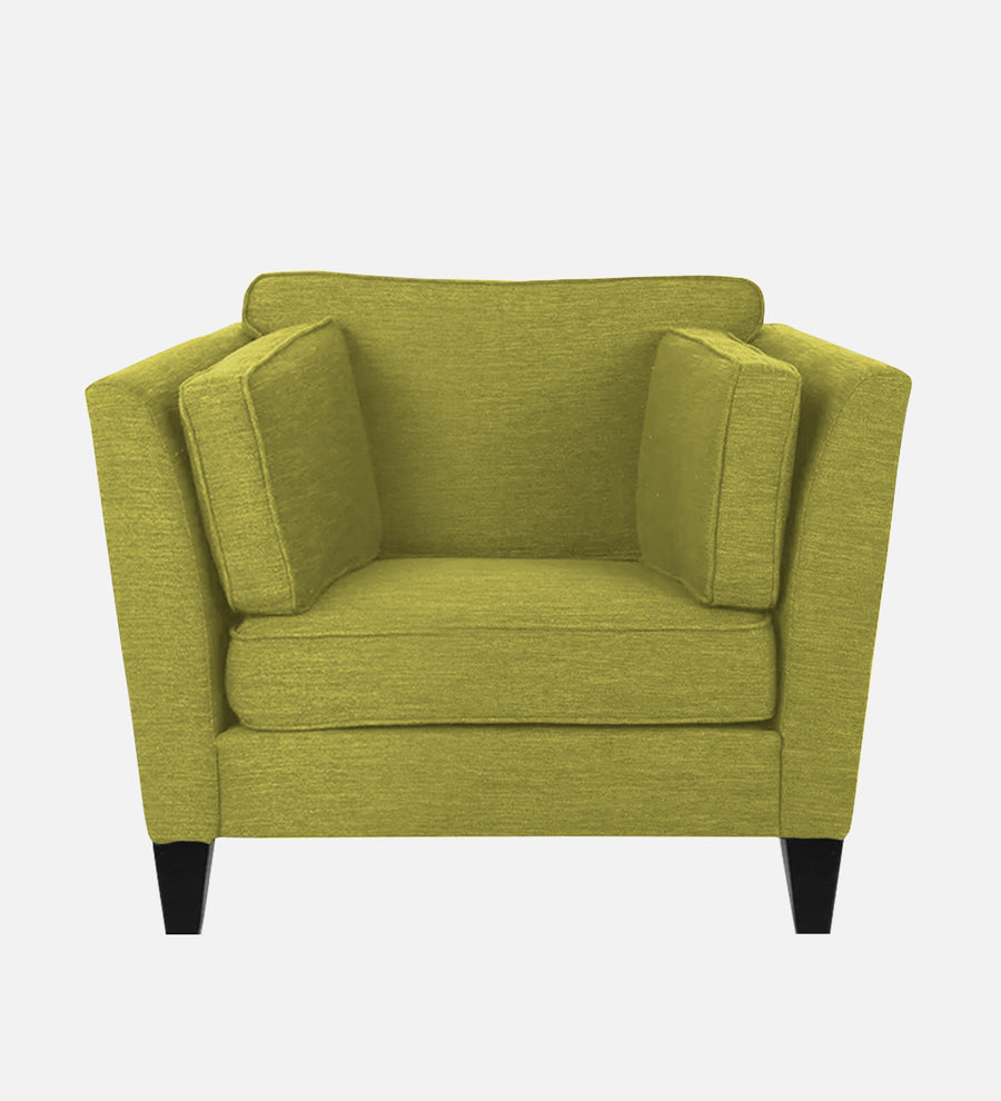 Nigar Fabric 1 Seater Sofa In Parrot Green Colour - Febonic Living