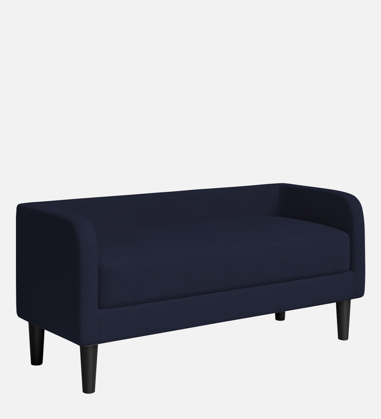 Maya Fabric Bench In Royal Blue Colour