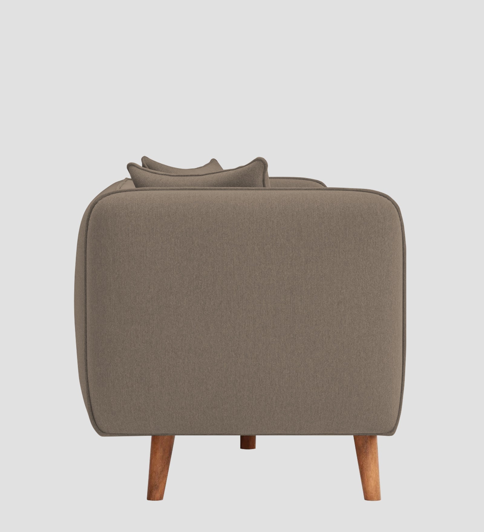 Reva Fabric 1 Seater Sofa In  Hazel Beige Colour - Febonic Living