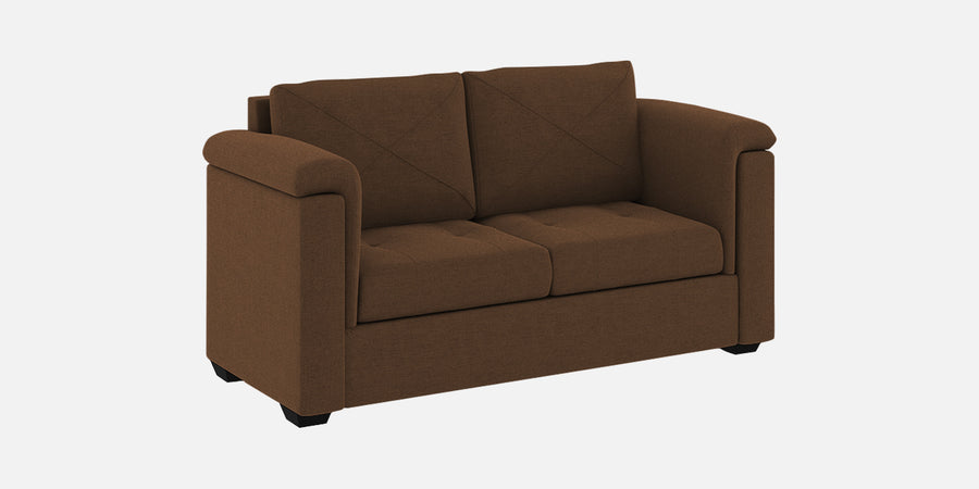 Andres Fabric 2 Seater Sofa In Chestnut Brown Colour - Febonic Living