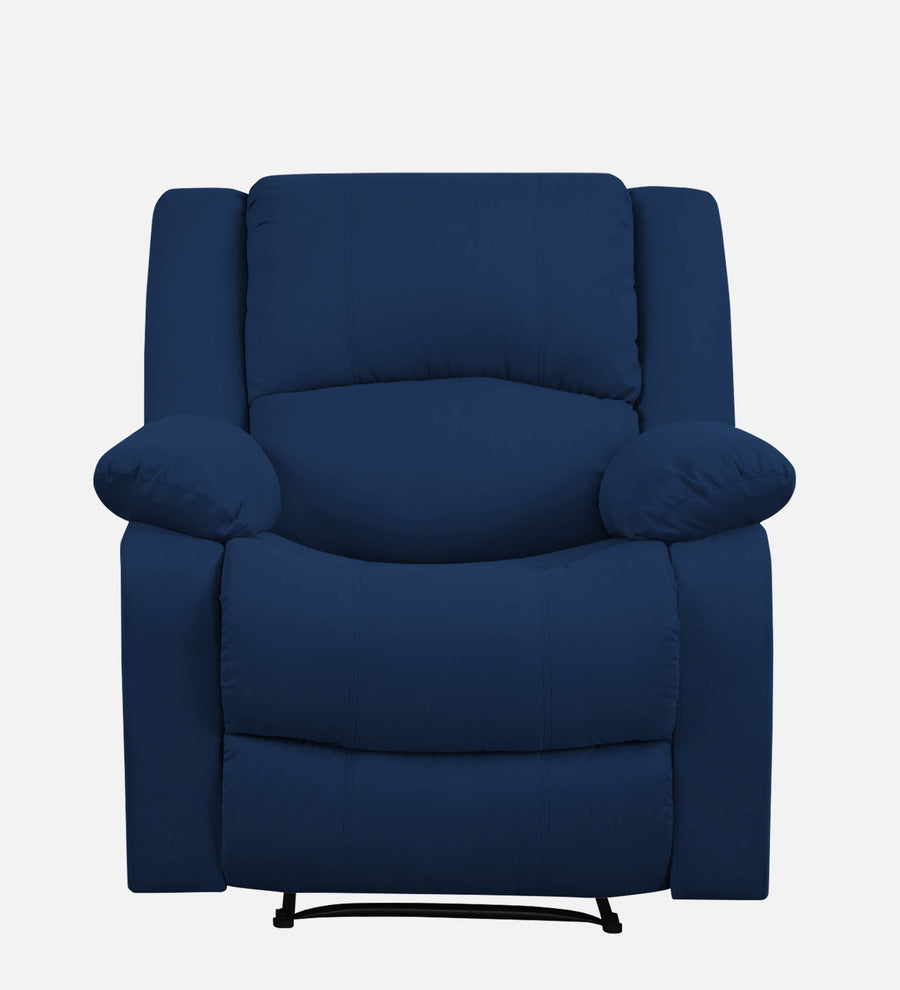 Henry Fabric 1 Seater Motorized Recliner In Royal Blue Colour - Febonic Living