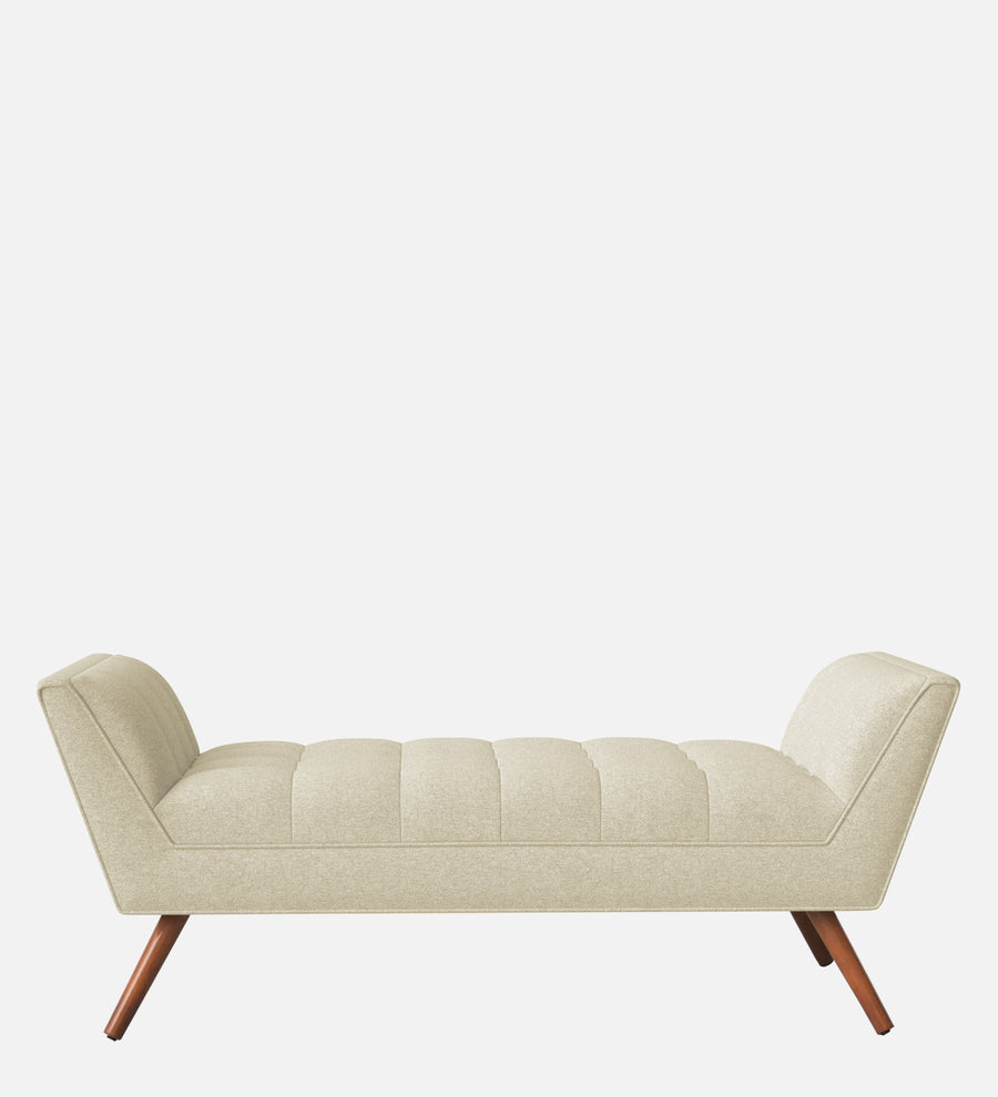 Cartes Velvet Bench In Warm White Colour - Febonic Living