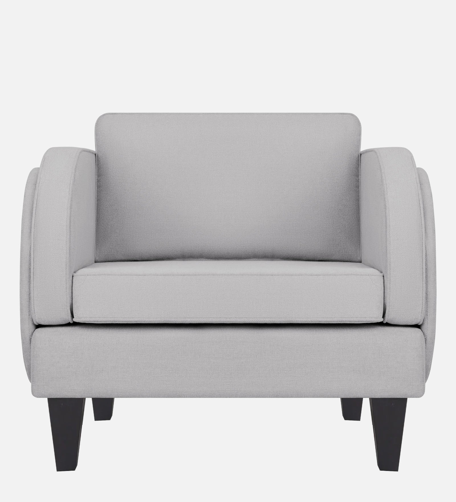 Siddy Fabric 1 Seater Sofa in Lit Grey Colour