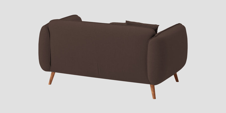Zia Fabric 2 Seater Sofa In Caramel Brown Colour - Febonic Living