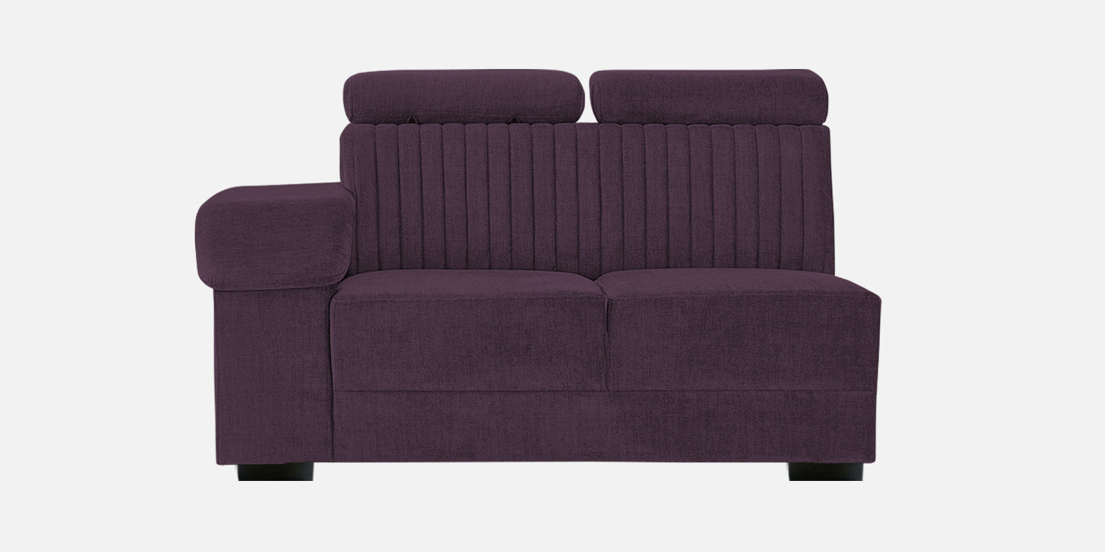 Draco Fabric 6 Seater Corner Sofa In Greek Purple Colour - Febonic Living