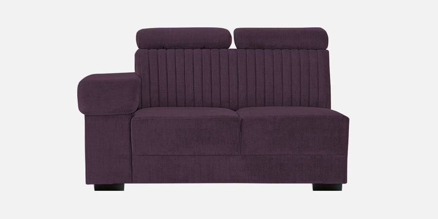Draco Fabric 6 Seater Corner Sofa In Greek Purple Colour - Febonic Living