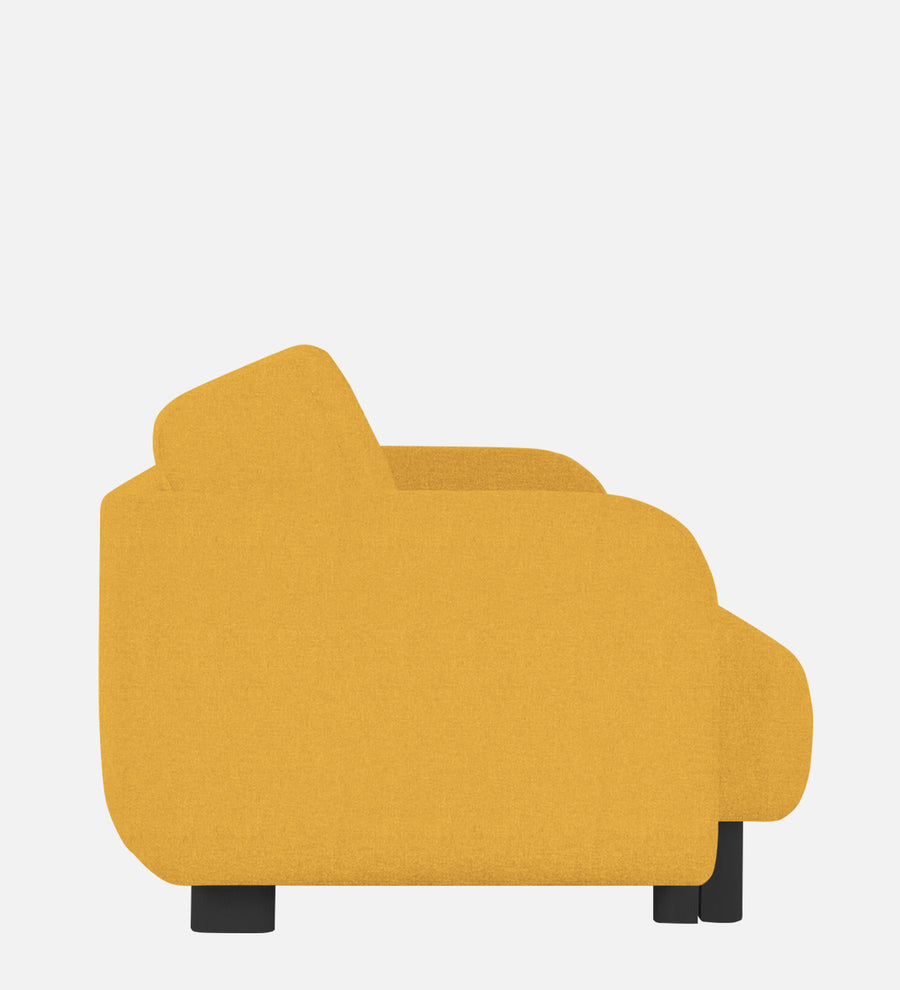 Varu Fabric 1 Seater Sofa In Bold Yellow Colour - Febonic Living