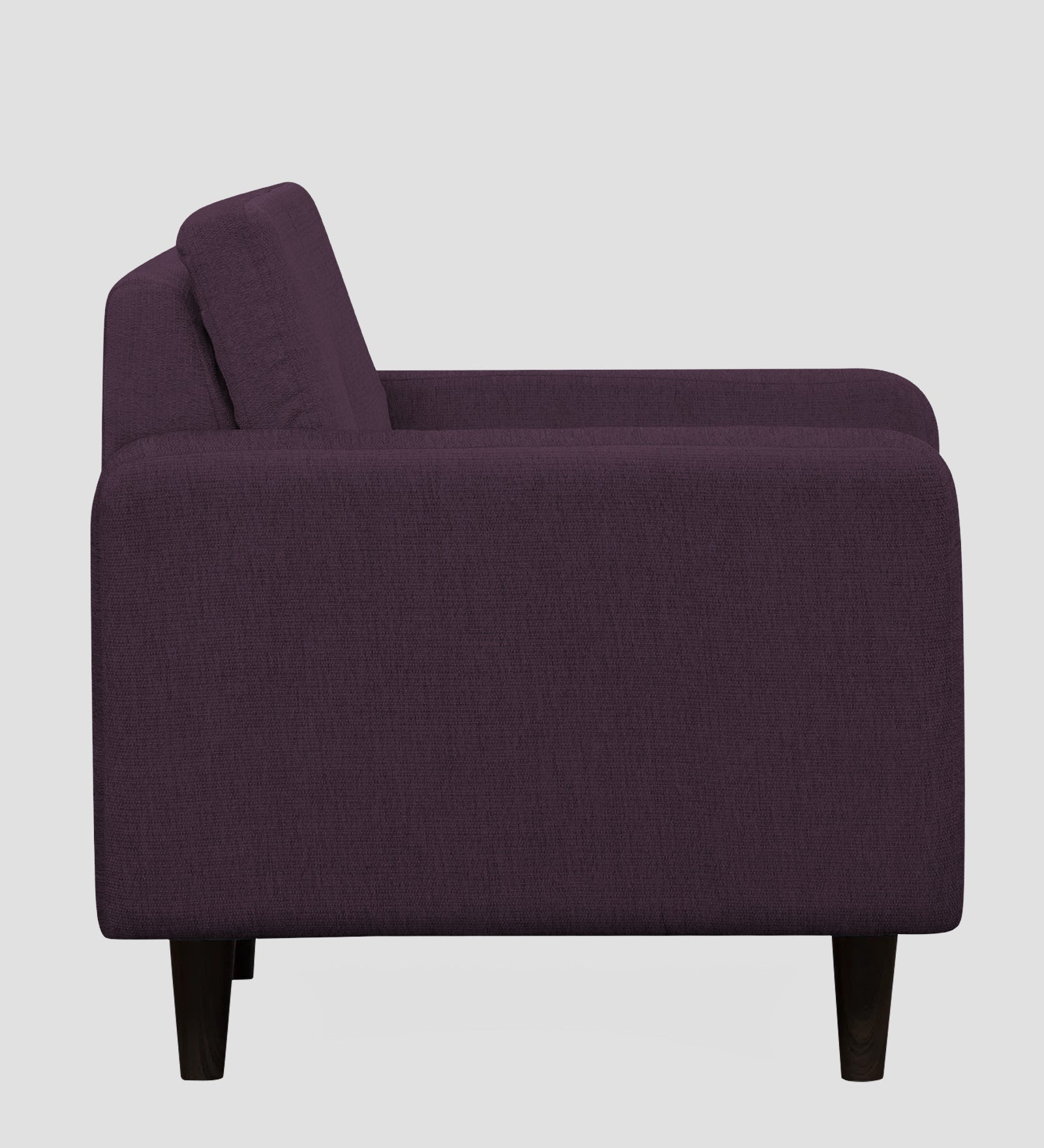 Noha Fabric 1 Seater Sofa In  Greek Purple Colour - Febonic Living