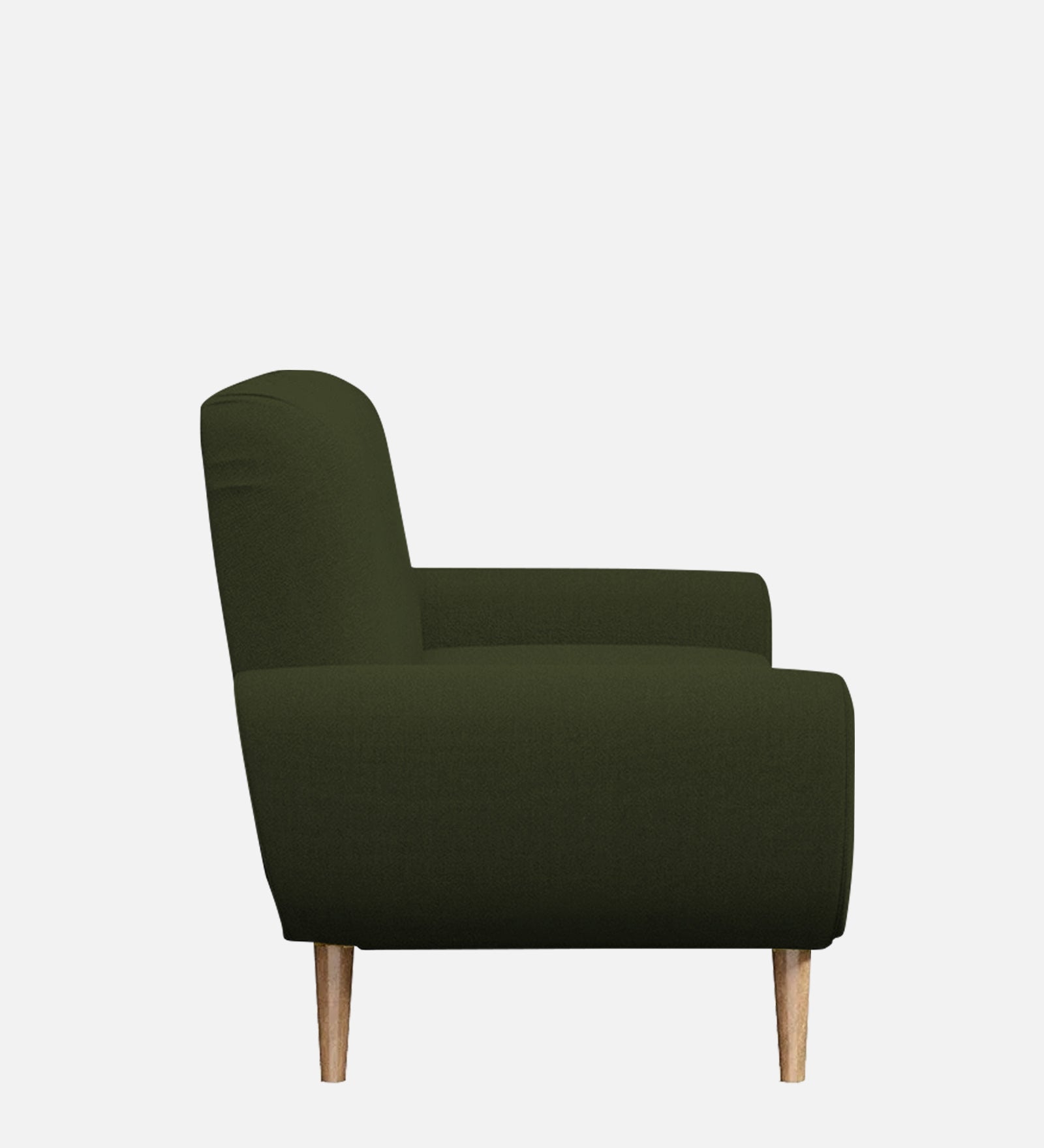 Jessy Fabric 1 Seater Sofa in Olive Green Colour