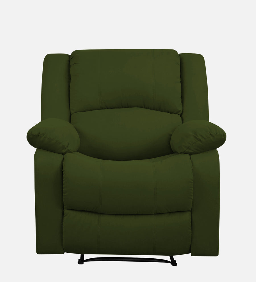 Henry Fabric 1 Seater Motorized Recliner In Olive Green Colour - Febonic Living