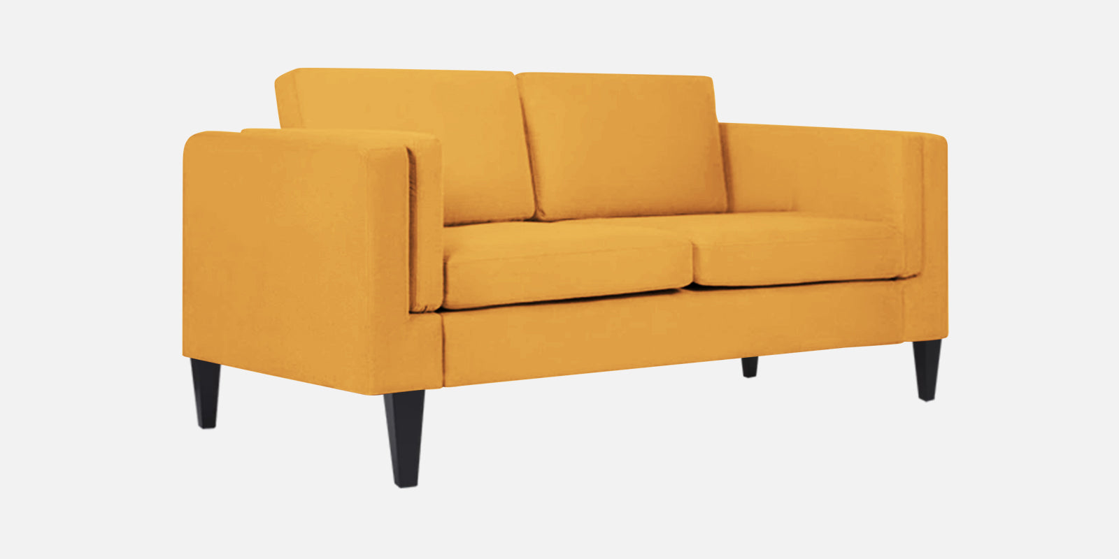 Jasper Velvet 2 Seater Sofa in Turmeric yellow Colour