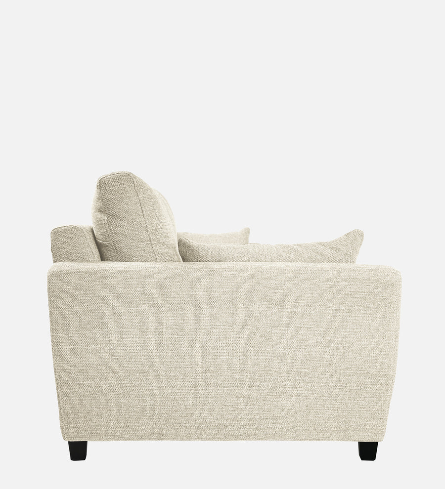 Mario Fabric 1 Seater Sofa In Ivory Cream Colour - Febonic Living