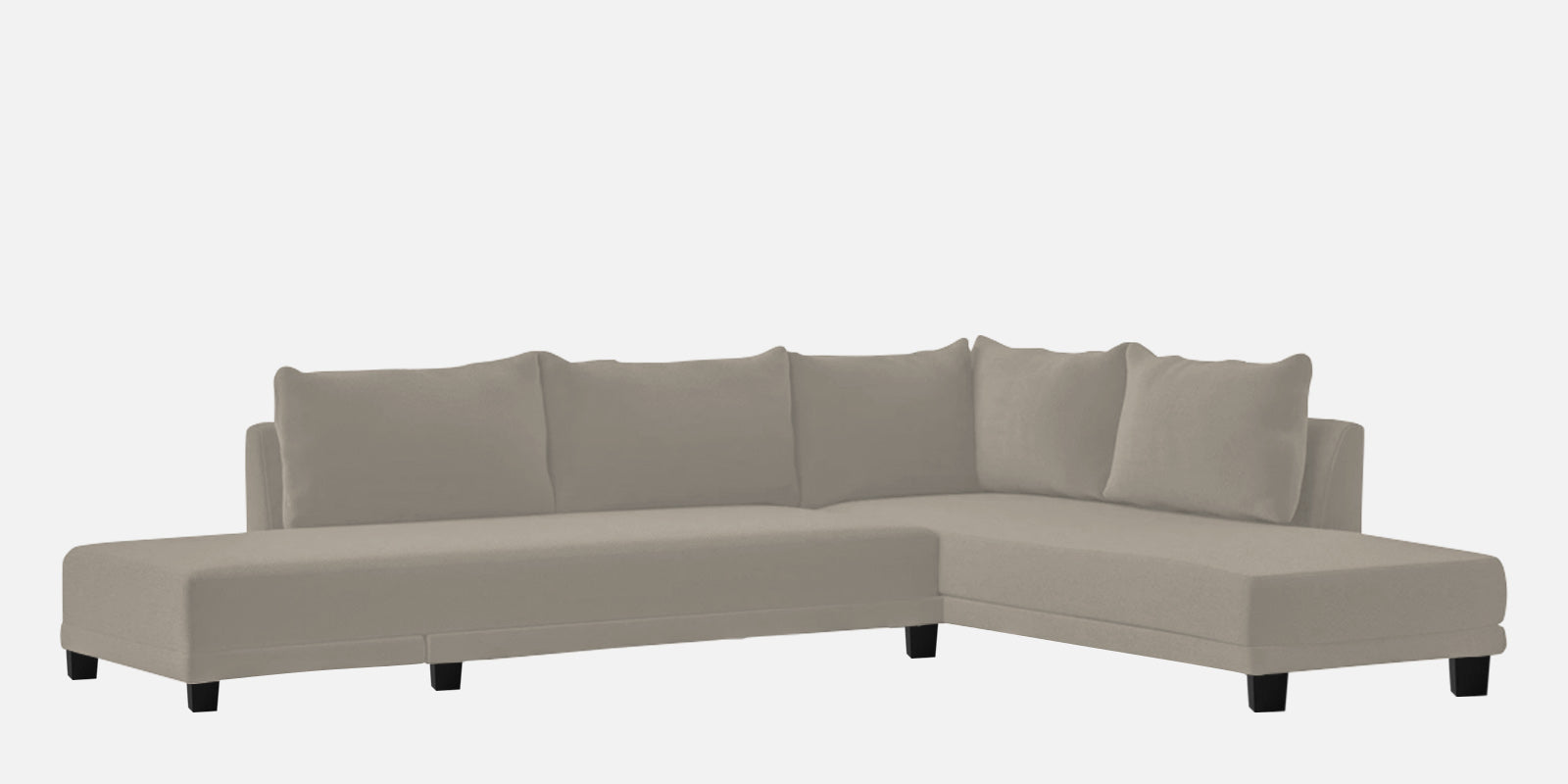 Ira Fabric LHS 6 Seater Sofa Cum Bed In Ash Grey Colour