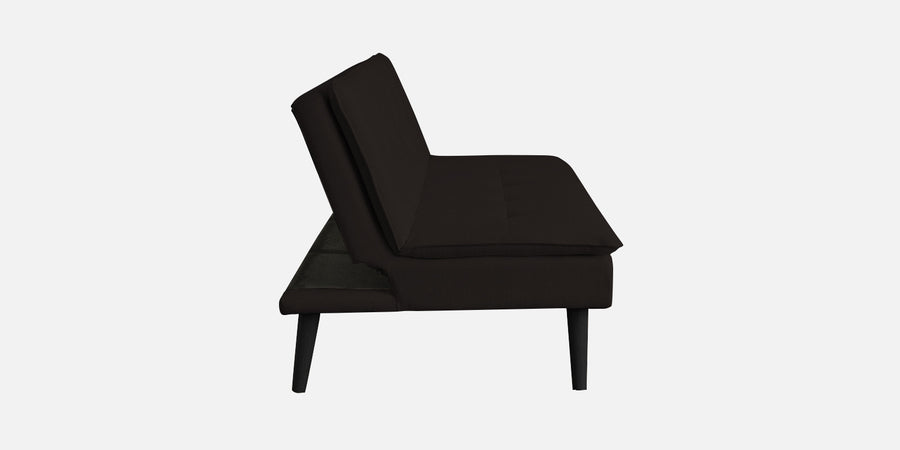 Toner Fabric 3 Seater Convertible Sofa Cum Bed In Cara Brown Colour - Febonic Living