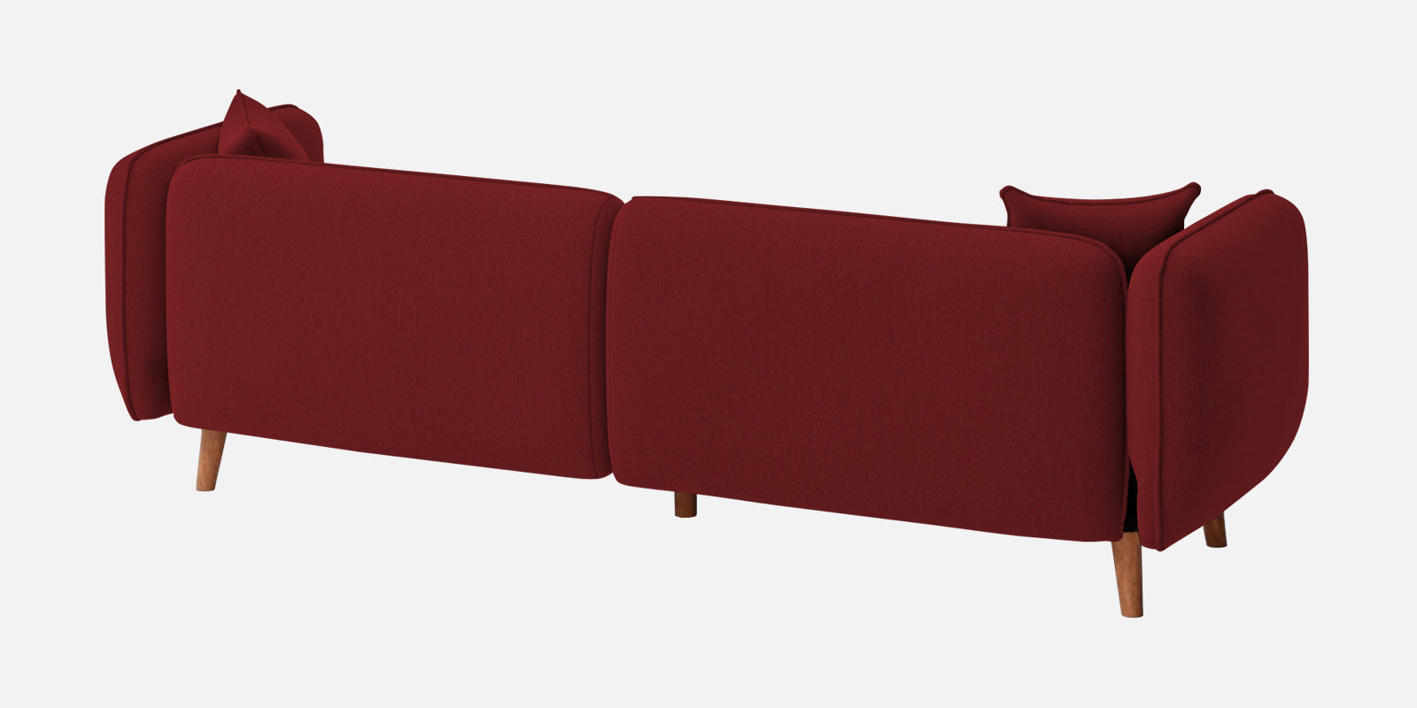 Reva Fabric 3 Seater Sofa In Corel Red Colour