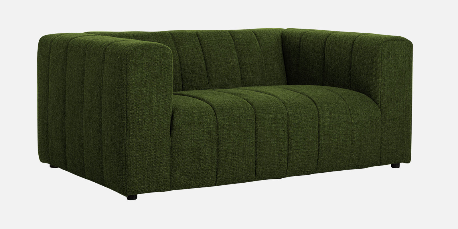 Lara Fabric 2 Seater Sofa in Olive green Colour