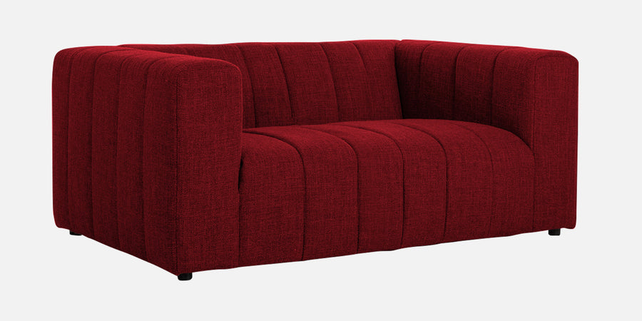 Lara Fabric 2 Seater Sofa In Blood Maroon Colour - Febonic Living