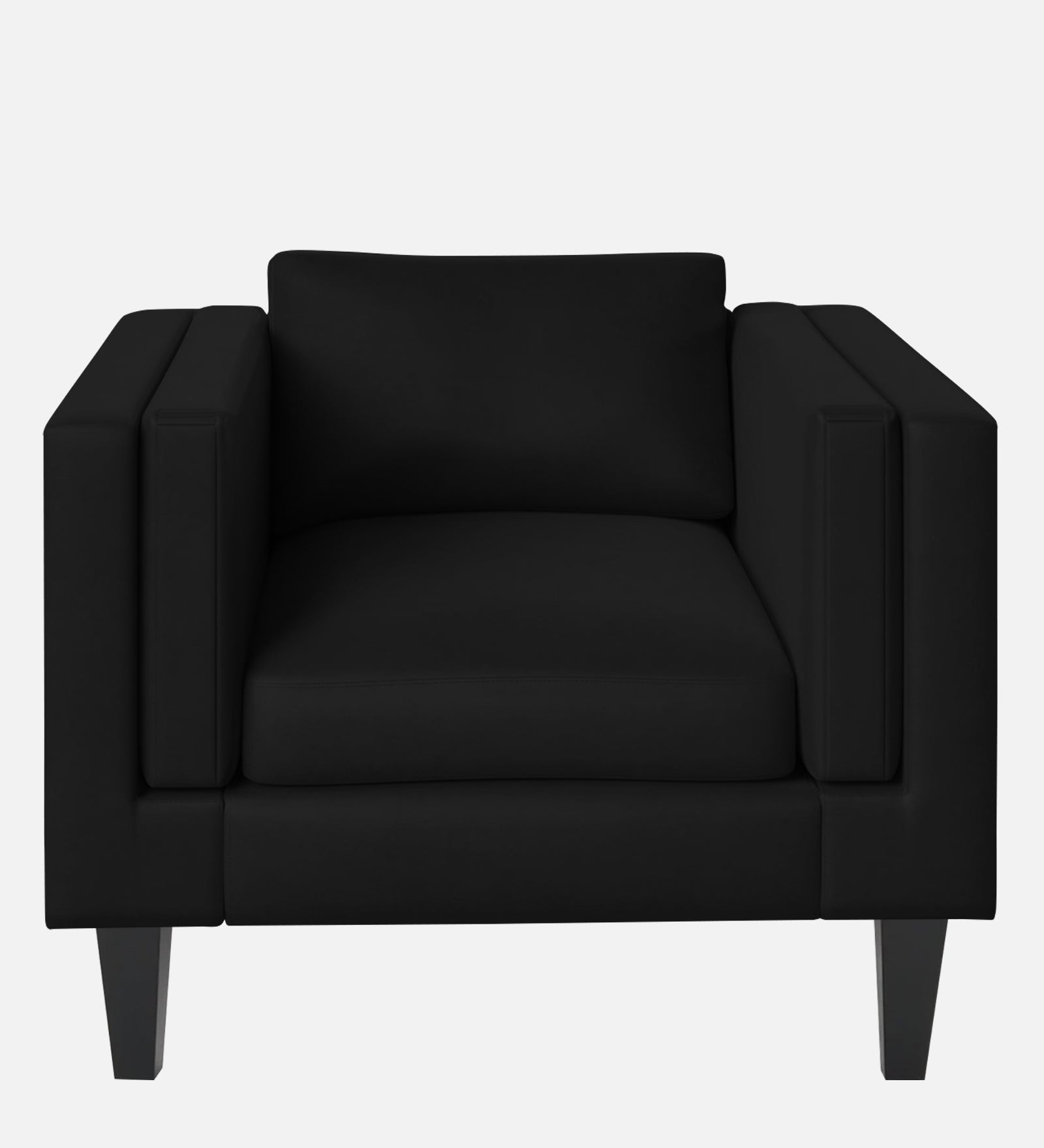 Jasper Velvet 1 Seater Sofa in Adam Black Colour