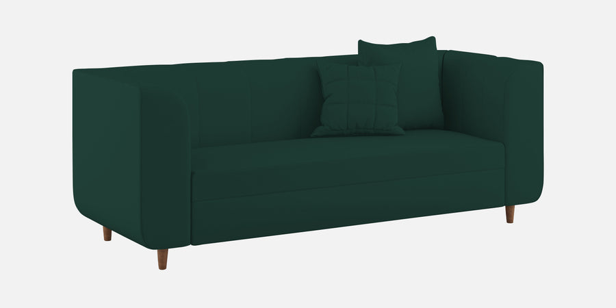 Sumo Velvet 3 Seater Sofa In Forest Green Colour - Febonic Living