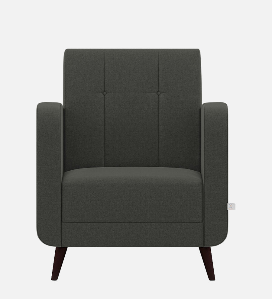 Wiki Velvet 1 Seater Sofa In Hory Grey Colour - Febonic Living