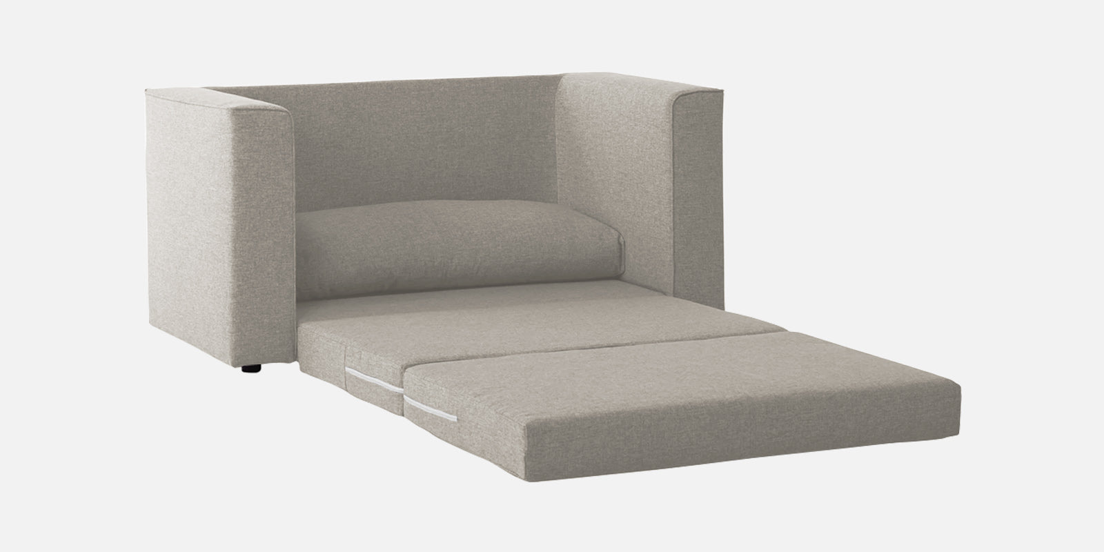 Kenia Fabric 2 Seater Convertible Sofa Cum Bed in Ash Grey Colour