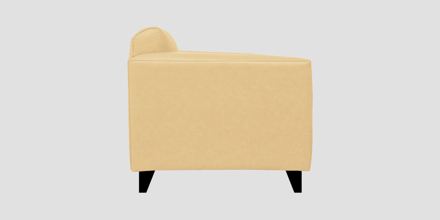 Convi Leatherette 3 Seater Sofa In Peach Beige Colour - Febonic Living