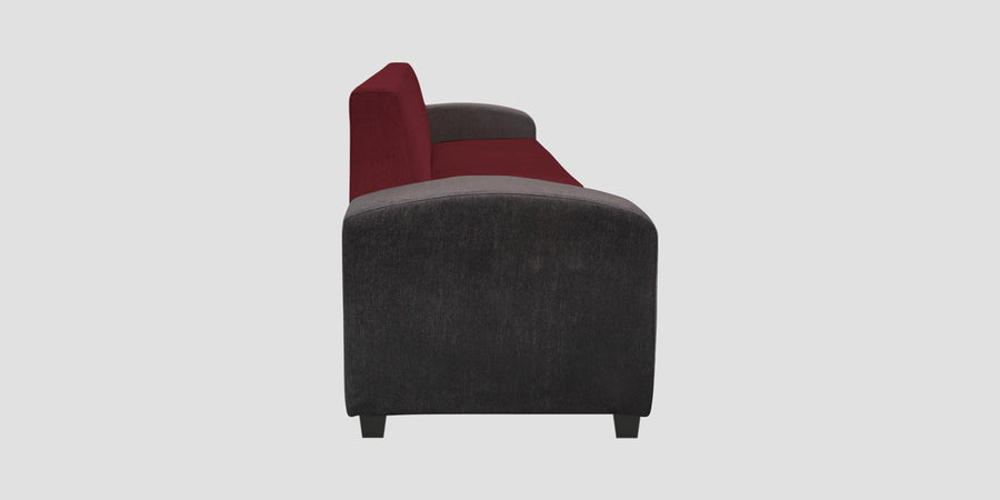 Alex Fabric 2 Seater Sofa In Blood Maroon Colour - Febonic Living