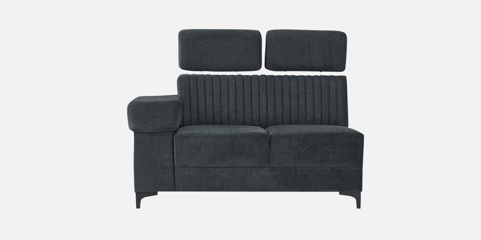 Draco Fabric Corner Sofa in Duby Grey Colour