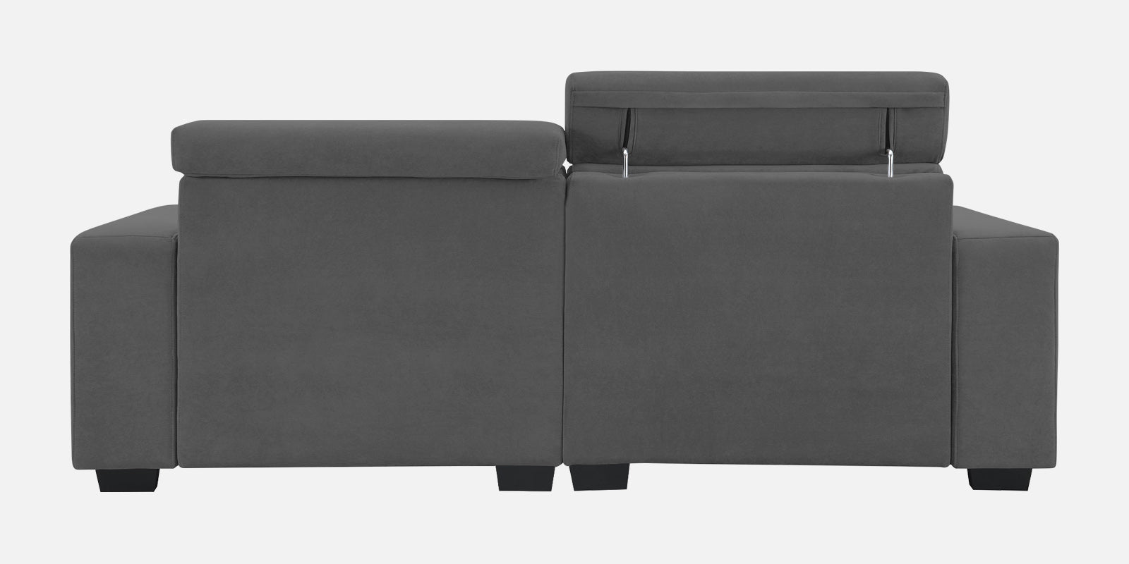 Hiro Fabric 2 Seater Sofa In Pure Grey Colour - Febonic Living