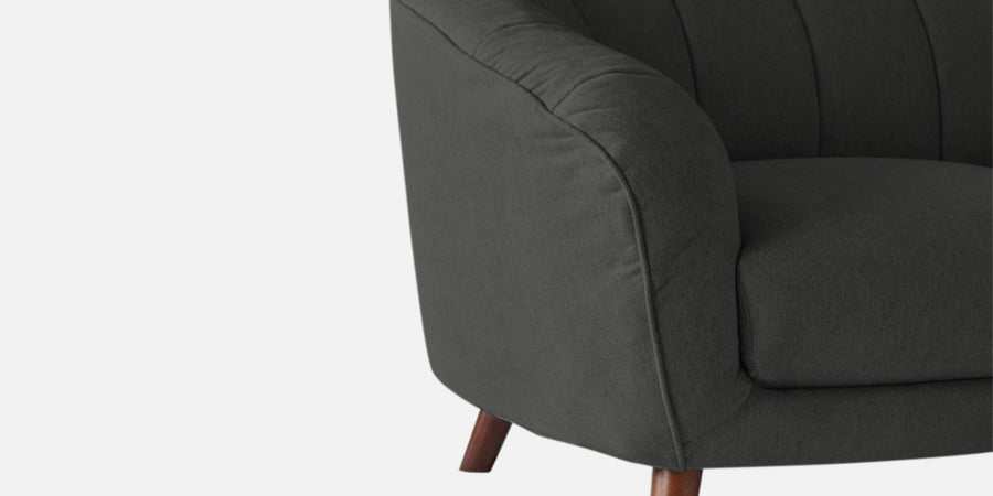 Benjamin Fabric 2 Seater Sofa In Charcoal Grey Colour - Febonic Living