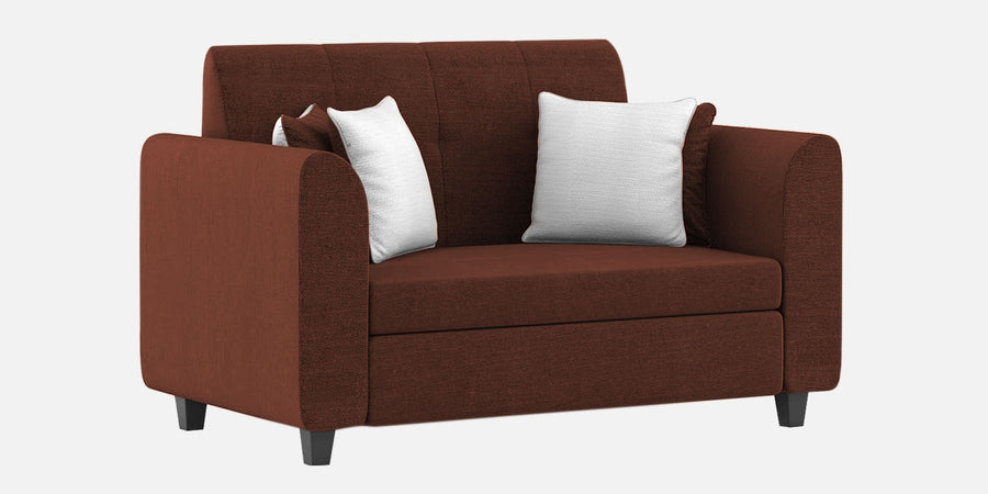 Denmark Fabric 2 Seater Sofa In Coffee Brown Colour - Febonic Living