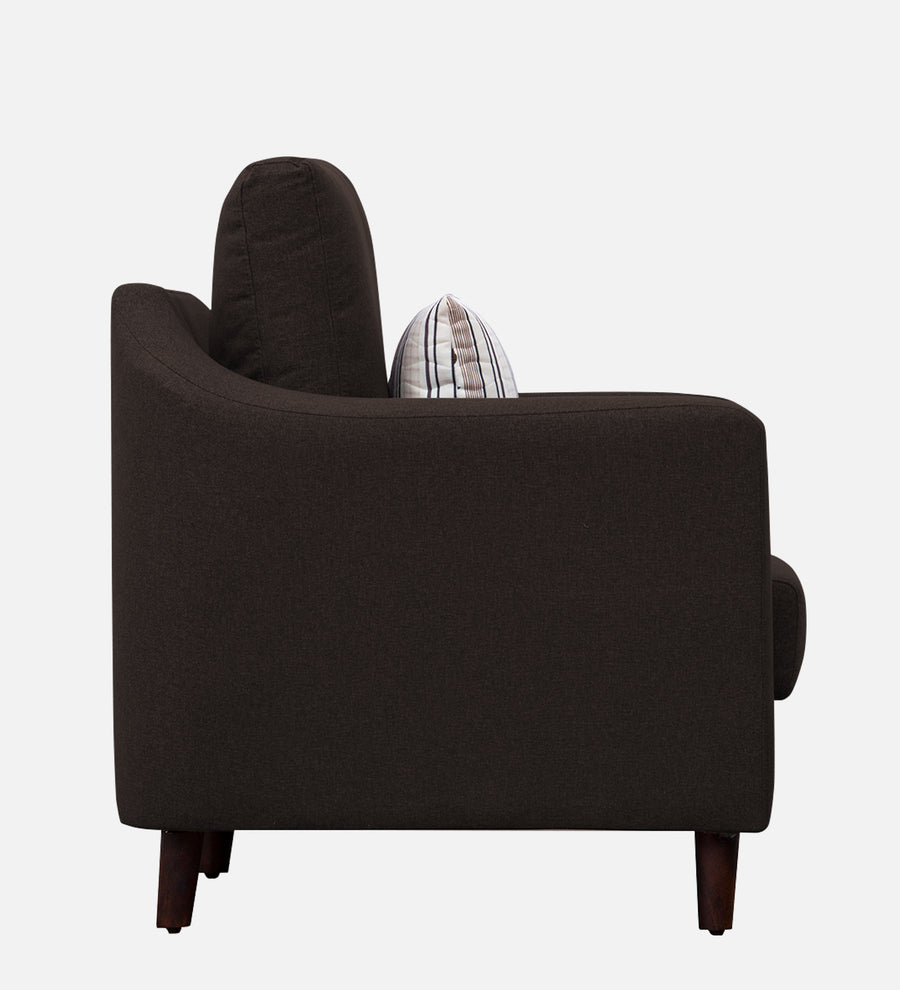 Kevin Fabric 1 Seater Sofa In Coffee Brown Colour - Febonic Living