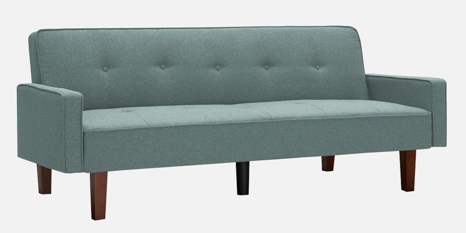 Nebia Fabric 3 Seater Convertable Sofa Cum Bed in Suka Blue Colour