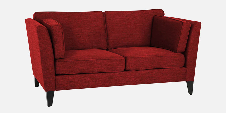 Nigar Fabric 2 Seater Sofa In Blood Maroon Colour - Febonic Living