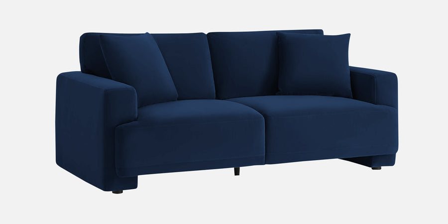 Kosta Velvet 2 Seater Sofa In Imperial Blue Colour - Febonic Living