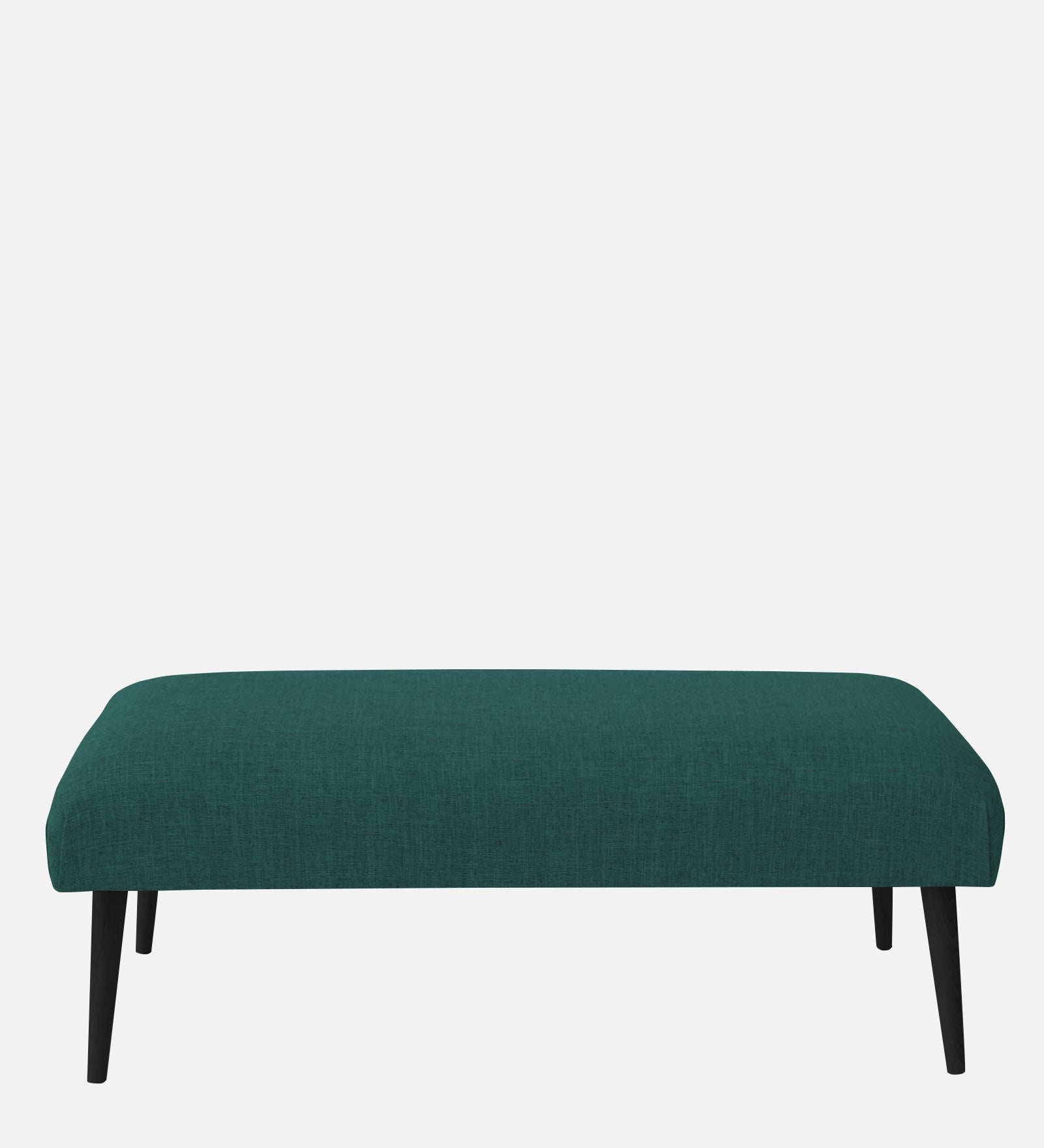 Adon Velvet Bench In Pine Green Colour