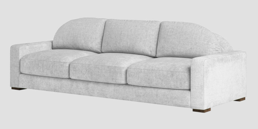 Dara Fabric 3 Seater Sofa In Lit Grey Colour - Febonic Living