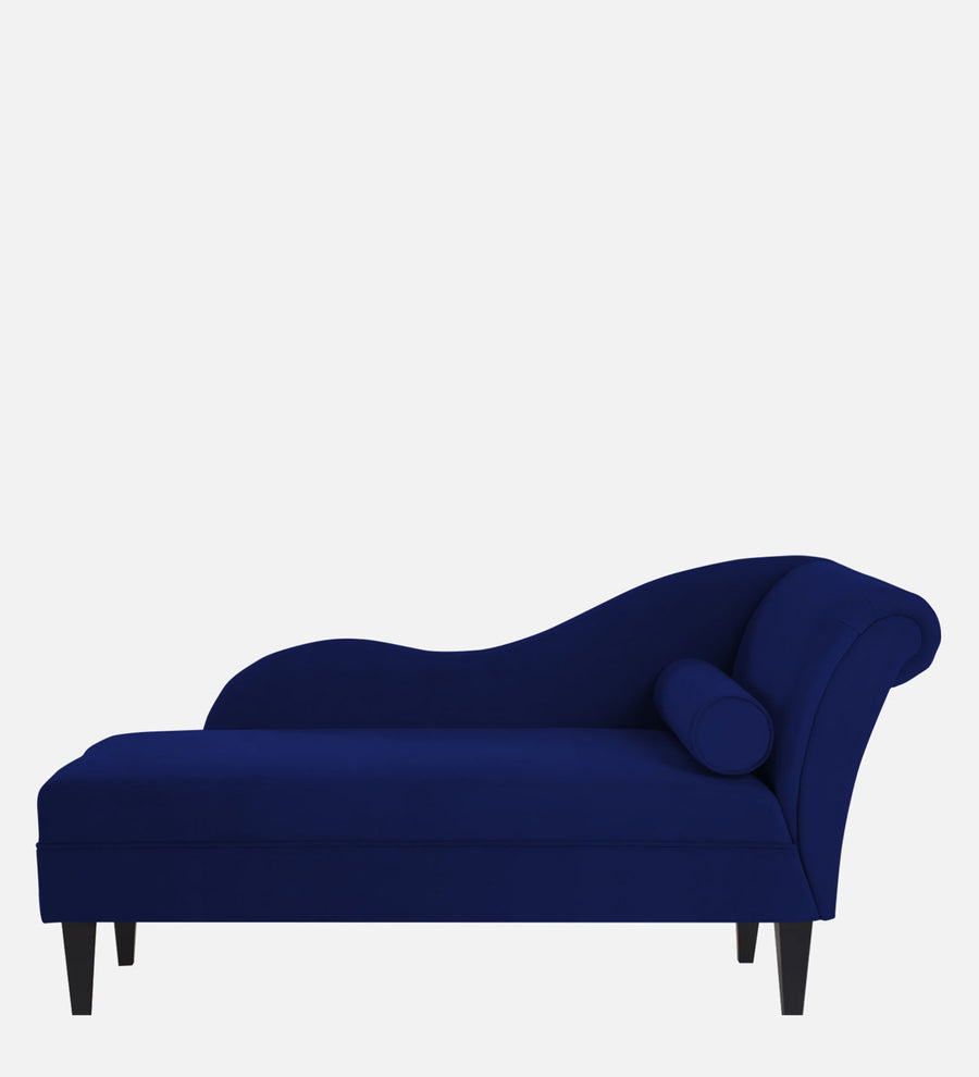 Rana Velvet Lhs Chaise Lounger In Imperial Blue Colour - Febonic Living