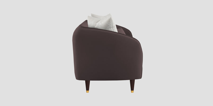 Hairo Velvet 2 Seater Sofa In Mocha Brown Colour - Febonic Living