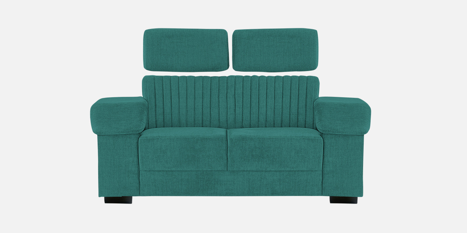 Draco Fabric 2 Seater Sofa In Sea Green Colour