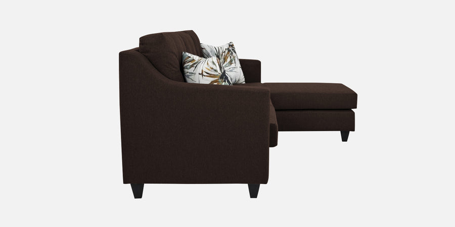 Welly Fabric Rhs Sectional Sofa 2 Lounger In Coffee Brown Colour - Febonic Living