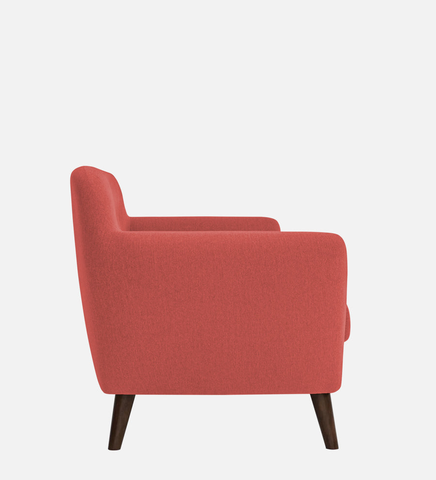 Goofy Fabric 1 Seater Sofa In Salmon Pink Colour - Febonic Living
