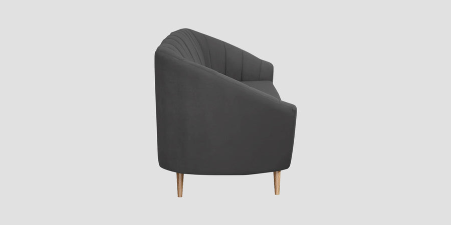 Kaylee Velvet 3 Seater Sofa In Davy Grey Colour - Febonic Living
