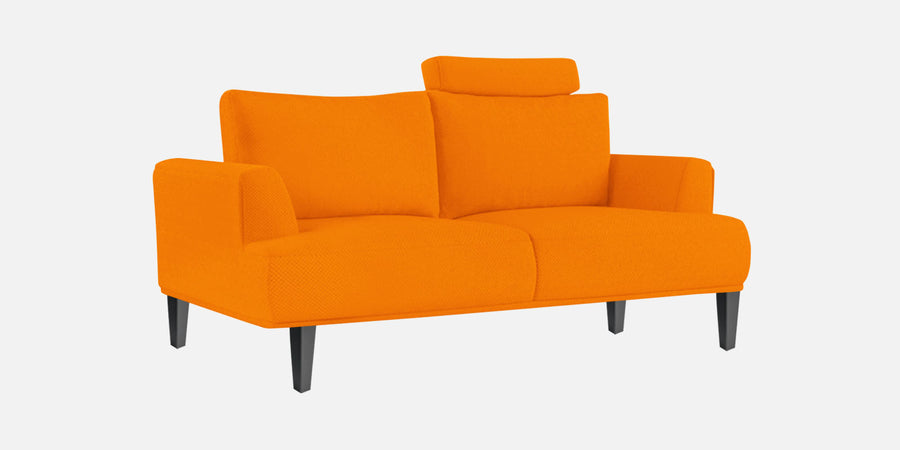 Como Fabric 2 Seater Sofa In Vivid Orange Colour - Febonic Living