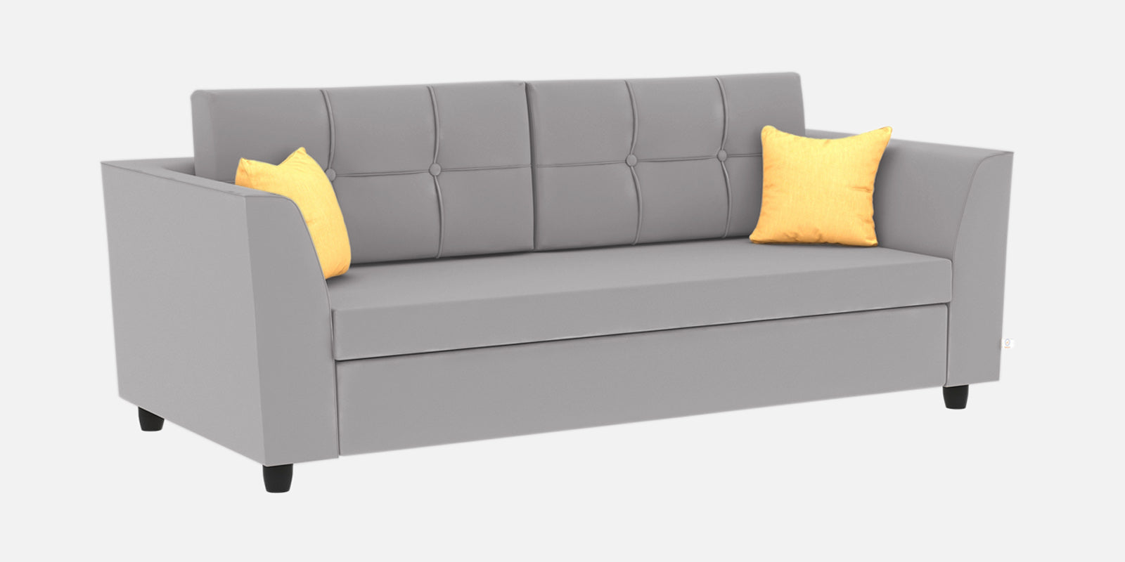 Nestin Velvet 3 Seater Sofa in Concrete Grey Colour