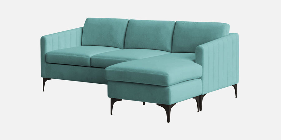 Haru Fabric Lhs Sectional Sofa 2 Lounger In Barmunda Aqua Colour - Febonic Living