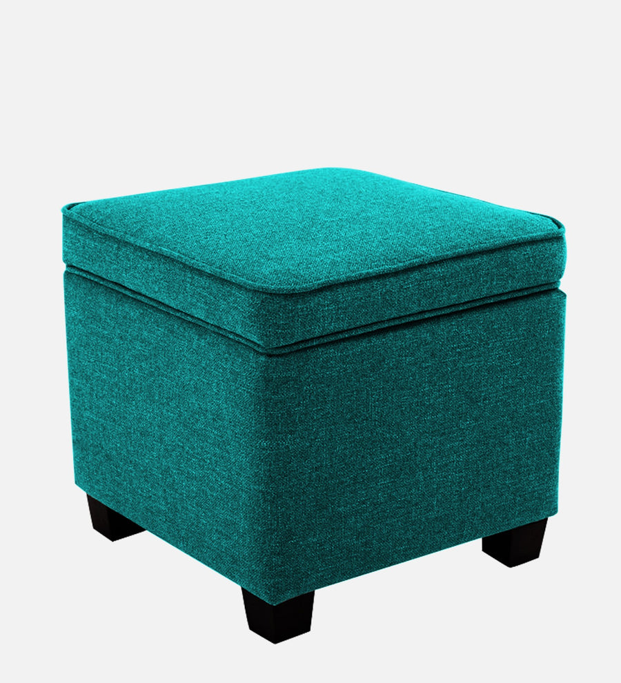 Sudan Fabric Ottoman In Sea Green Colour With Storage - Febonic Living