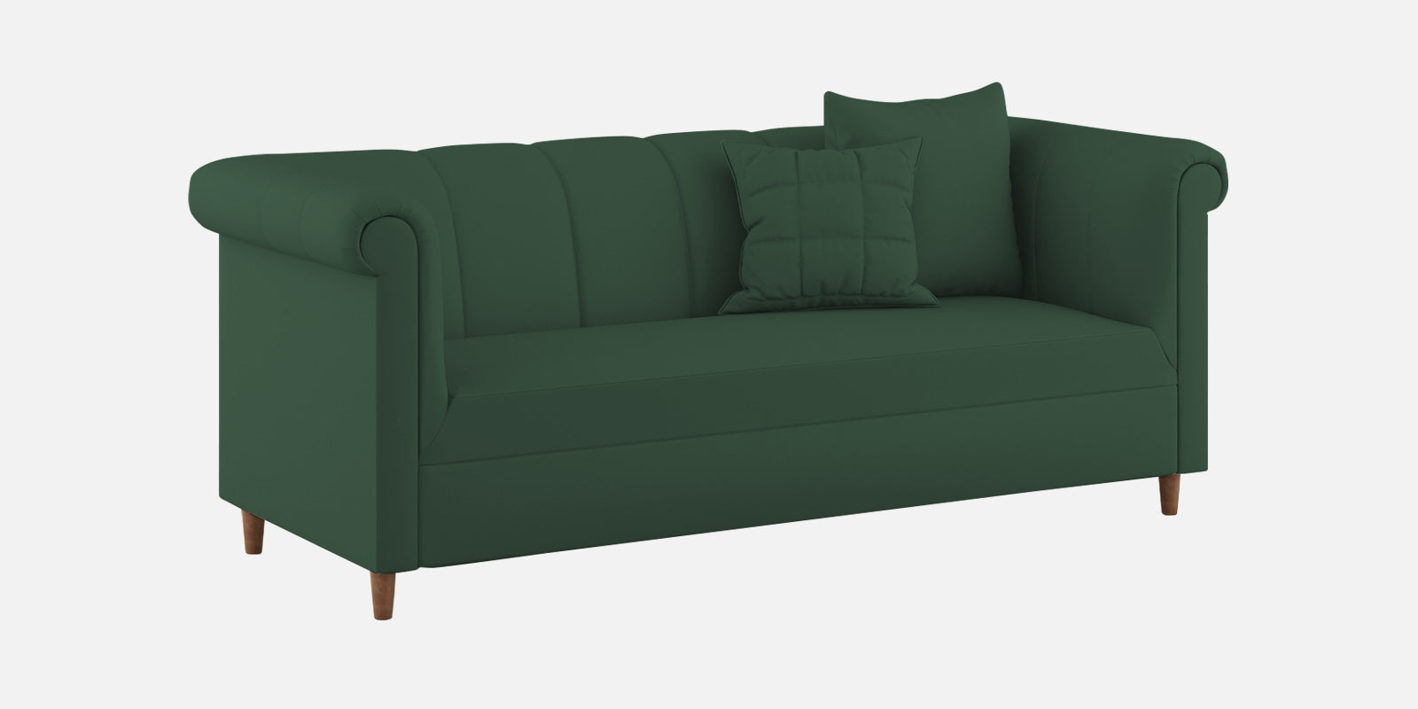 Rubi Velvet 3 Seater Sofa in Amazon Green Colour